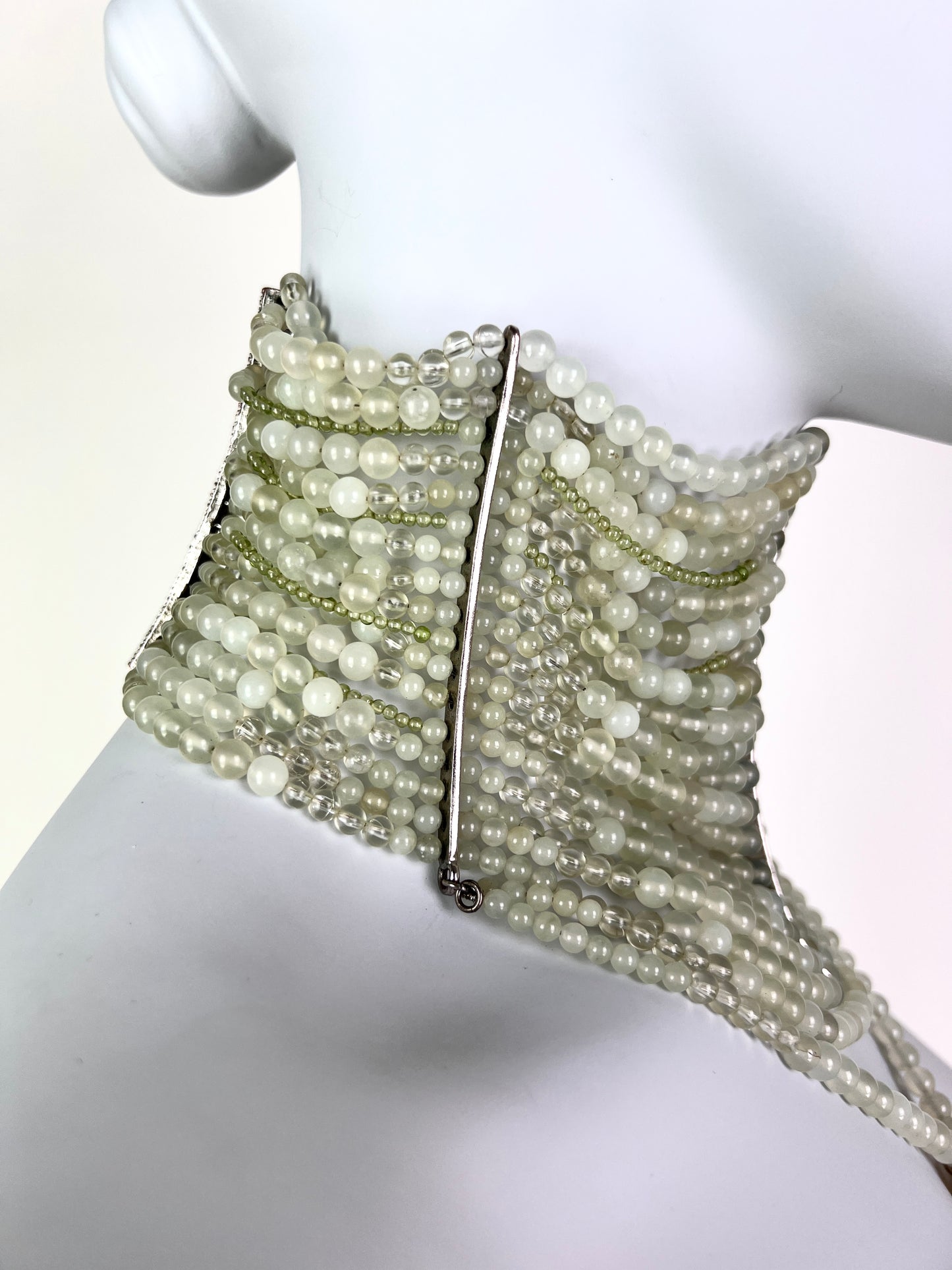 Dior Fall 1999 Maasai Natural Jade Choker Necklace