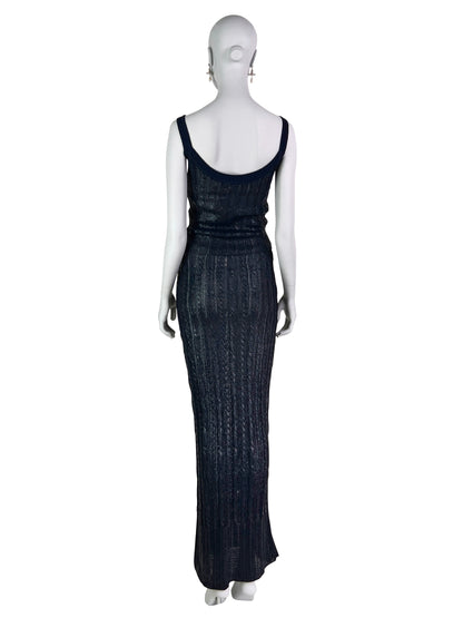 Dior Spring 1999 RTW 3-pieces Rubber Knitted Ensemble