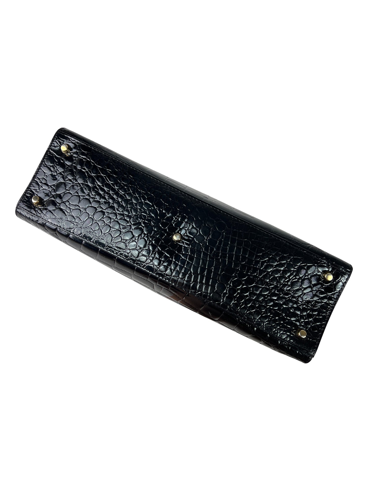 Gianni Versace Fall 1994 Mock Croc Medusa Kelly Satchel — “Princess Diana Handbag”