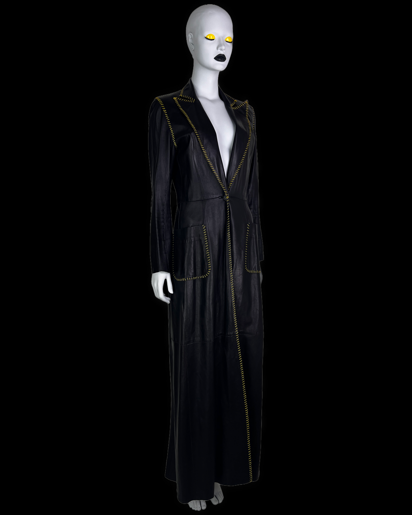 Alexander McQueen for Givenchy Spring 2000 Leather Coat