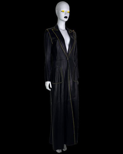 Alexander McQueen for Givenchy Spring 2000 Leather Coat