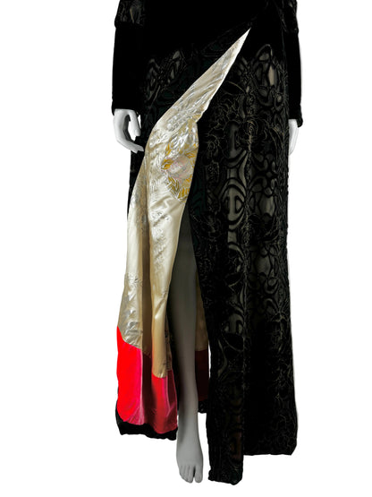 Roberto Cavalli Fall 2006 Velvet Coat / Dress
with Silk Lining