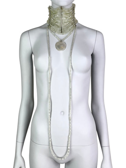 Dior Fall 1999 Maasai Natural Jade Choker Necklace