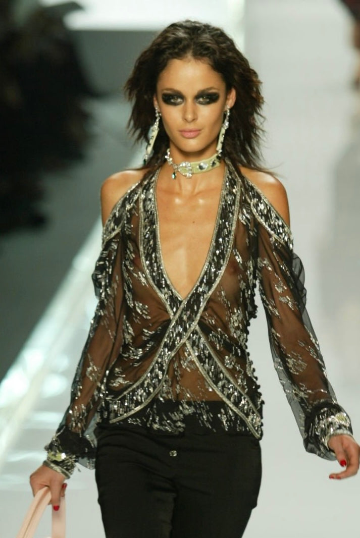 Dior by John Galliano Spring 2005 RTW Runway Velvet Choker