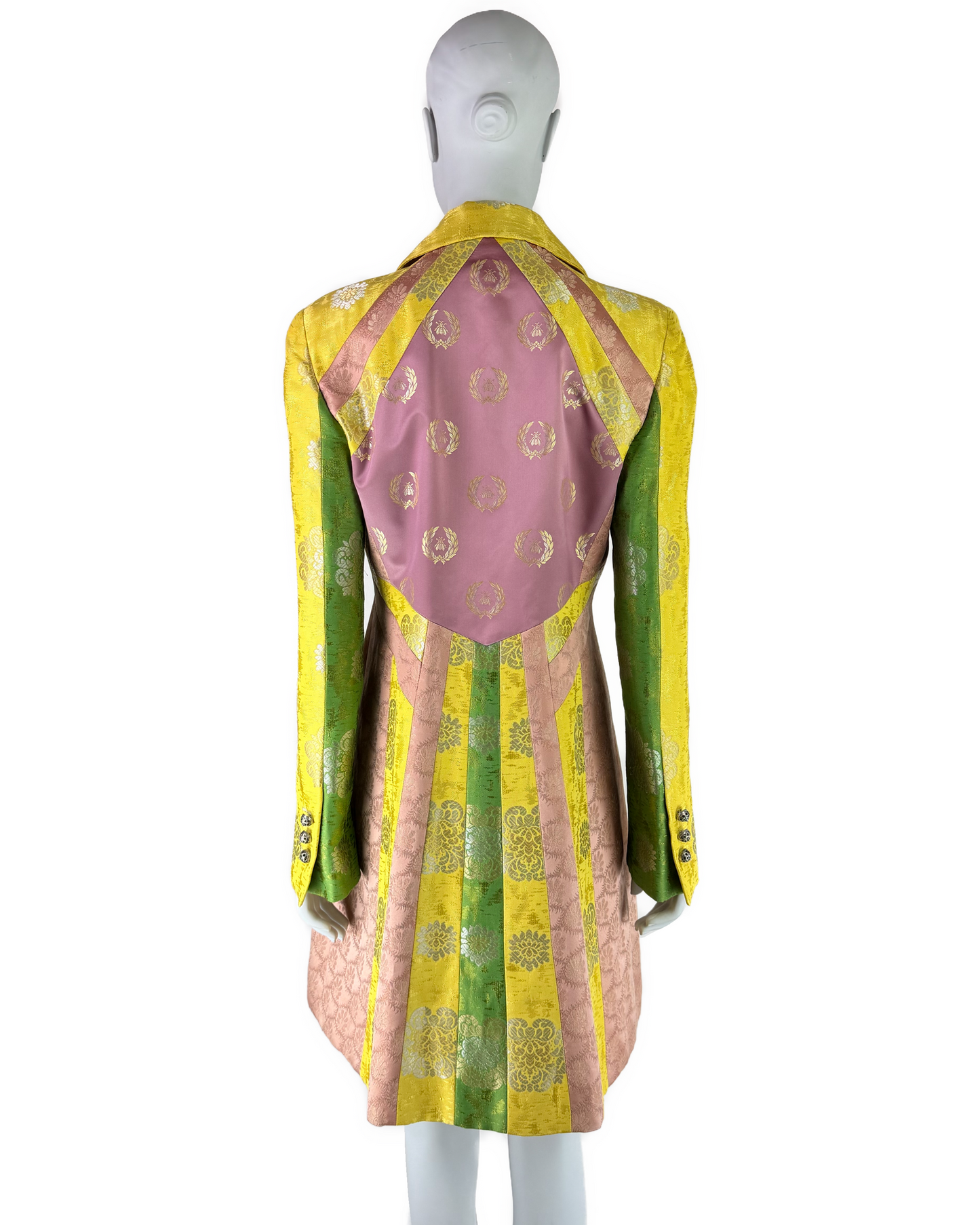 Versace Fall 2002 Patchwork Jacquard Coat
