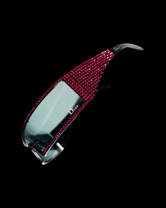 Dior Spring 2003  Punk Swarovski Sunglasses in Red