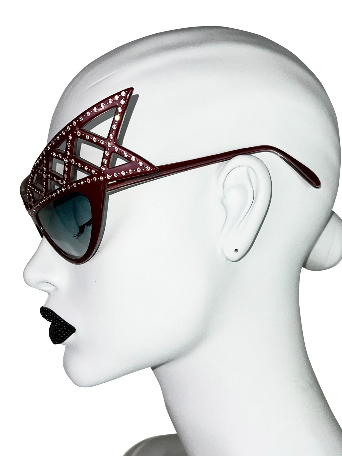 Alain Mikli 1981 Bedazzled “WINGS” Sunglasses