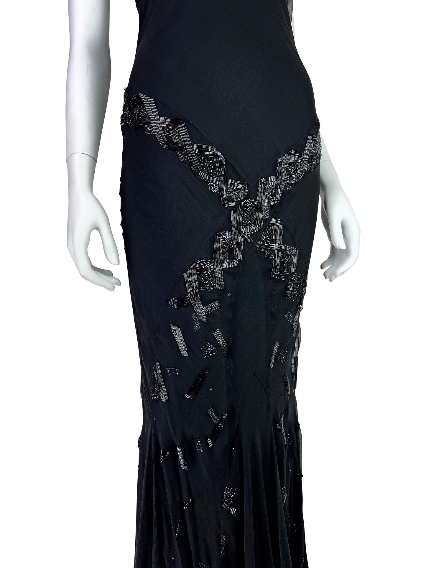 Dior by John Galliano Fall 2002 Bias Cut Beaded Gown