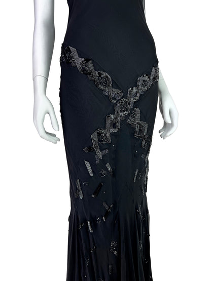 Dior by John Galliano Fall 2002 Bias Cut Beaded Gown