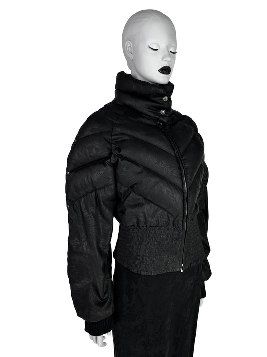 Dior by John Galliano Fall 1998 Black Down Feather Puffer Jacket