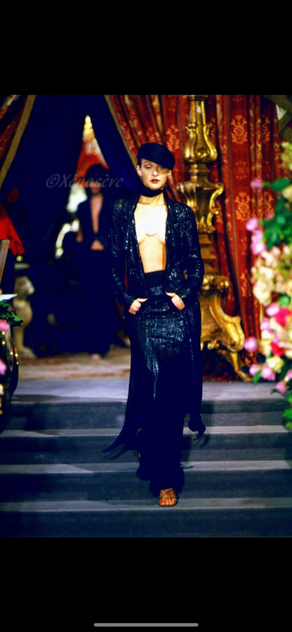 Dior Spring 1999 RTW 3-pieces Rubber Knitted Ensemble