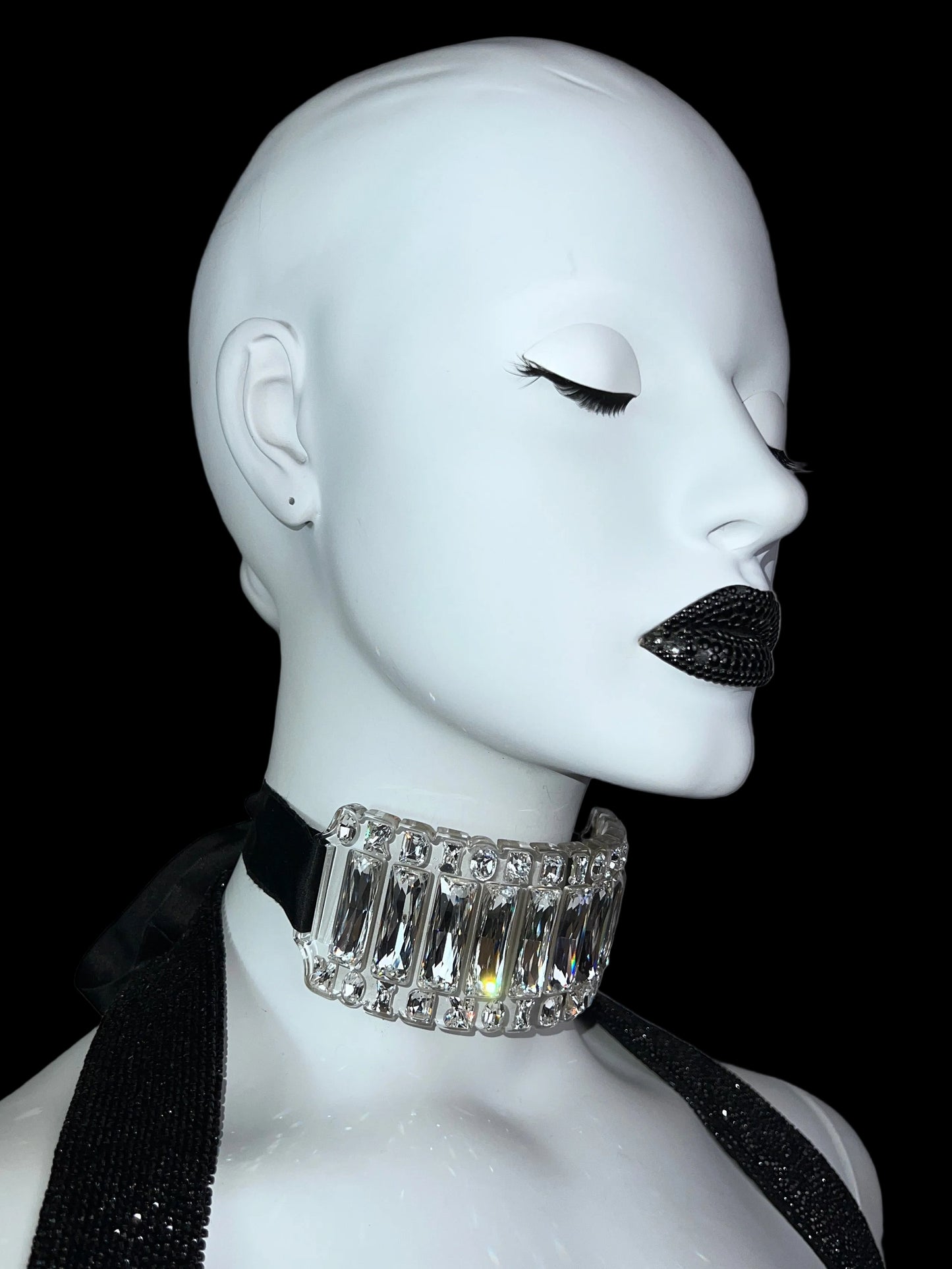 Dior by John Galliano Spring 2004 Runway Plexiglass Crystal Choker
