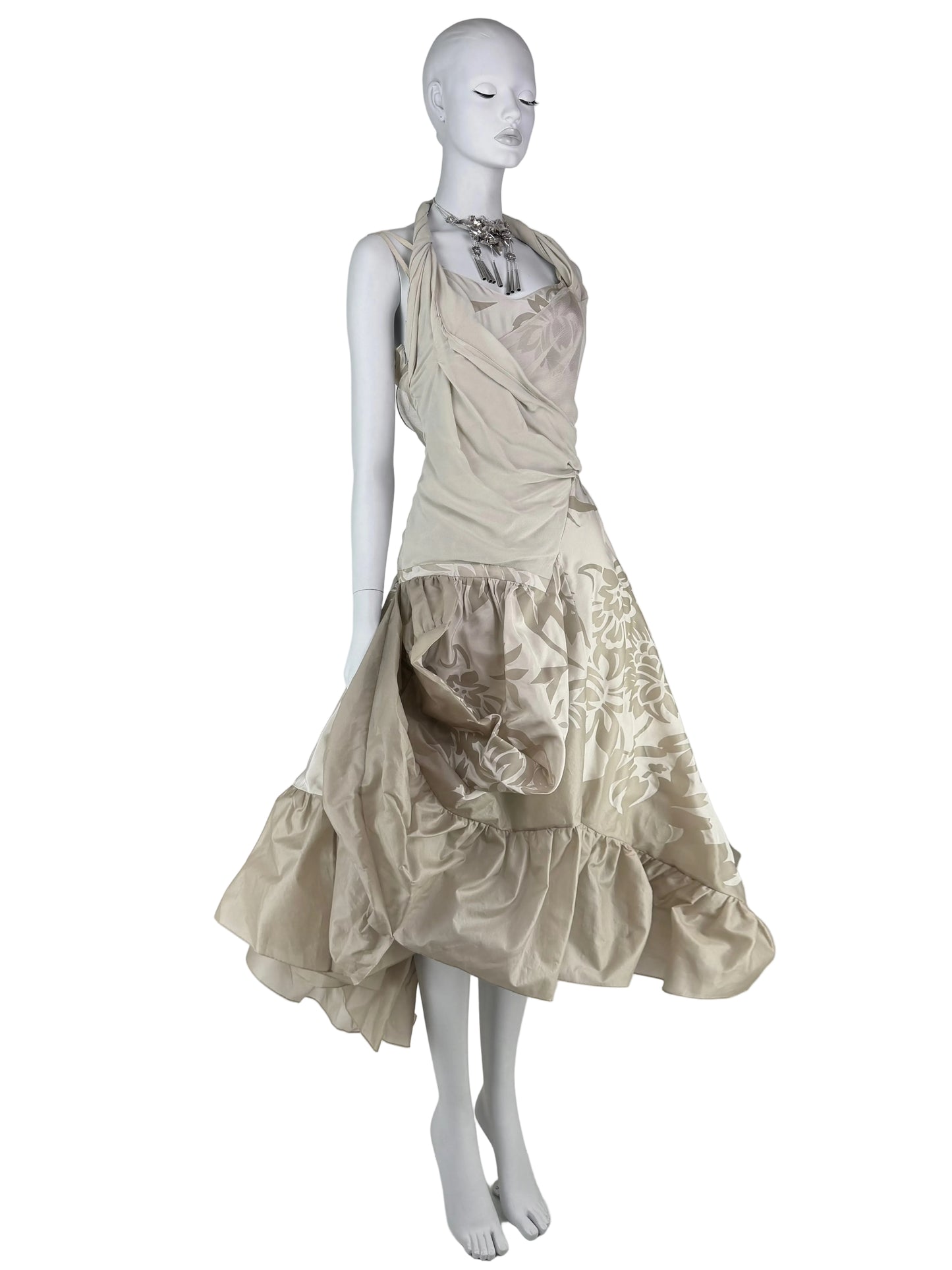 Dior by John Galliano Fall 2006 RTW Silk Ruffle Dress