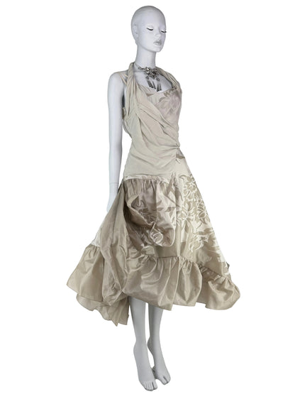 Dior by John Galliano Fall 2006 RTW Silk Ruffle Dress