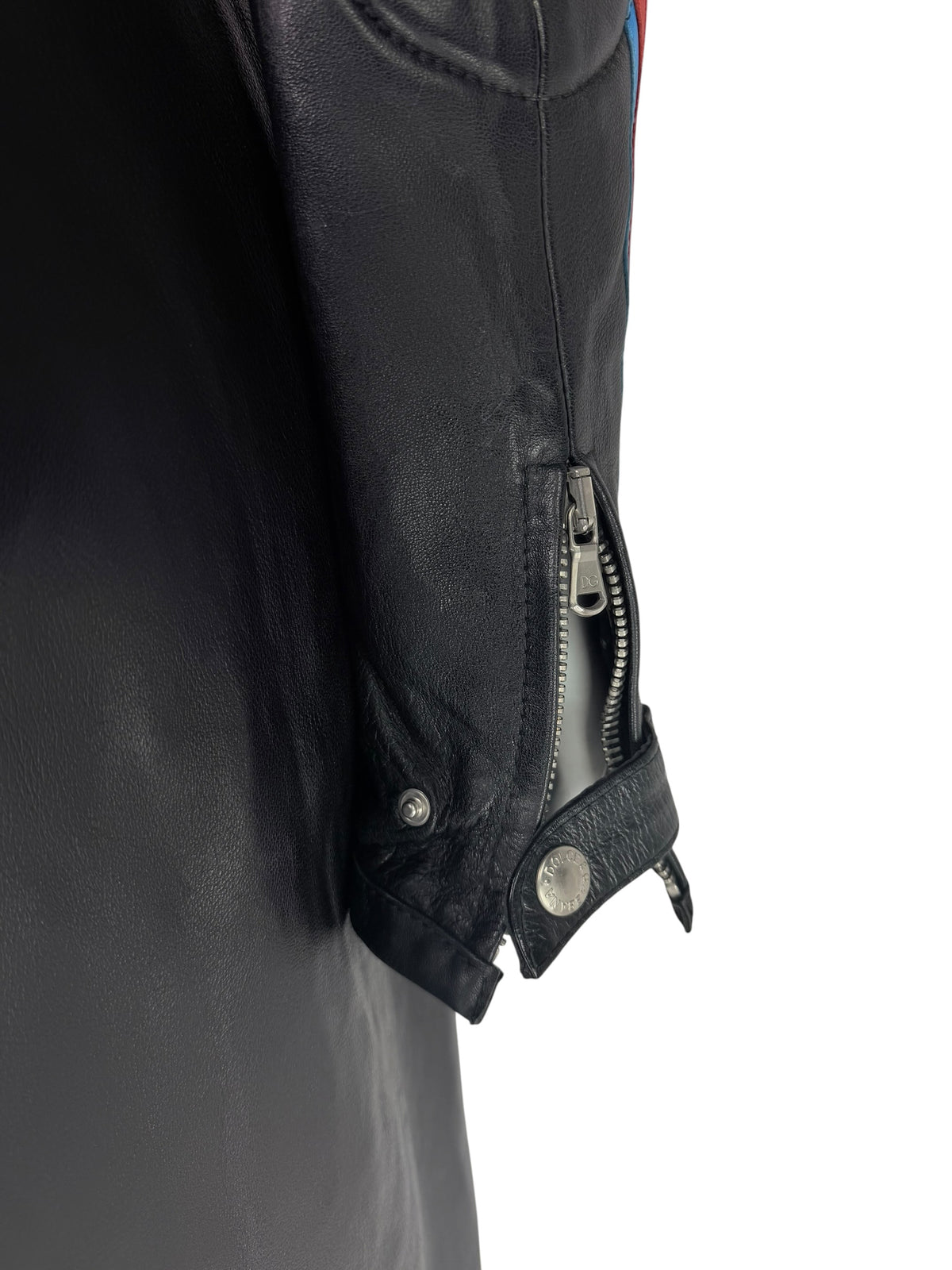Rare Runway Dolce & Gabbana Spring 2001 Leather Moto Coat