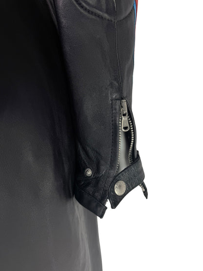 Rare Runway Dolce & Gabbana Spring 2001 Leather Moto Coat