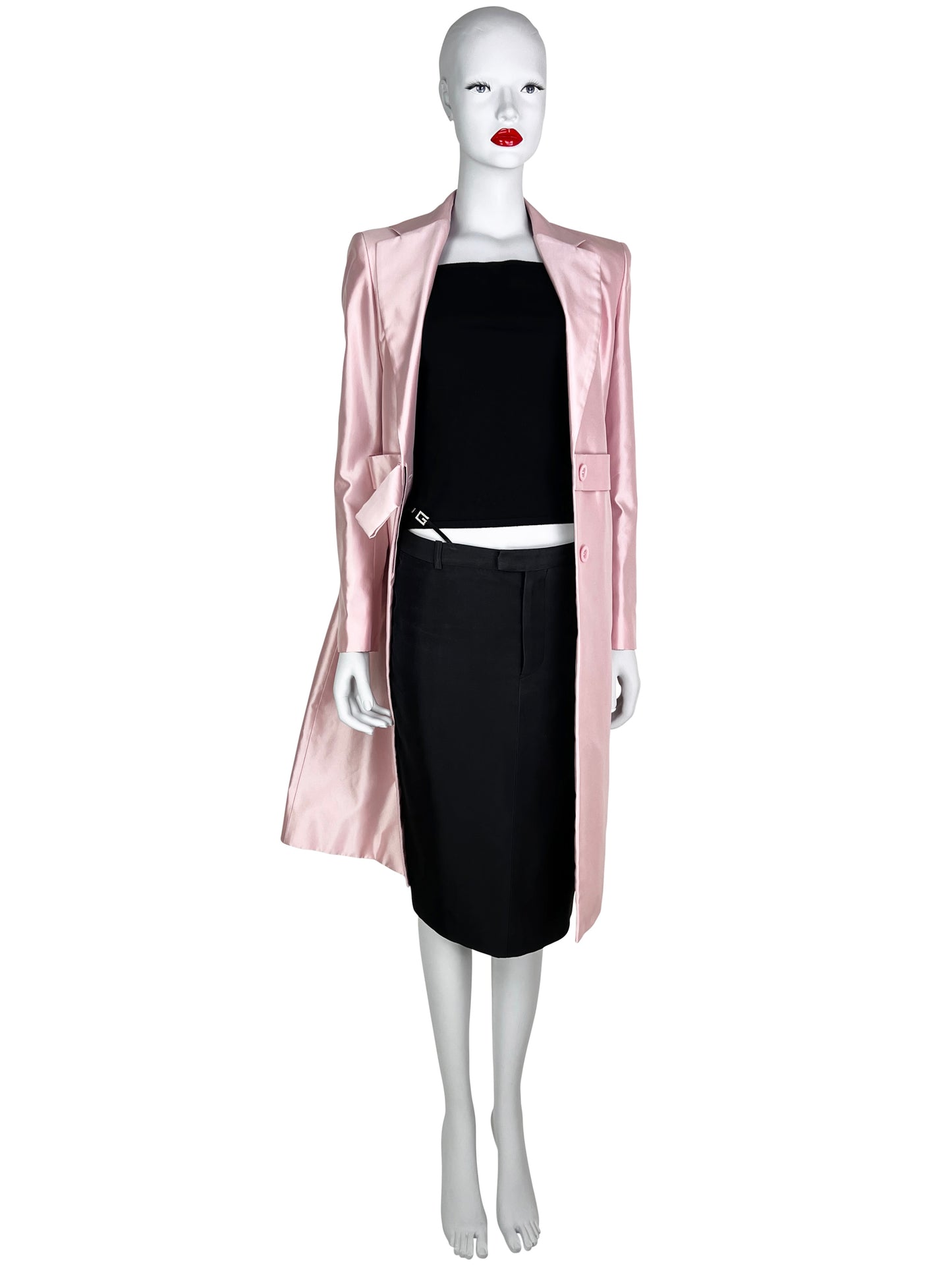 Gucci Spring 1998 Silk Coat in Pink