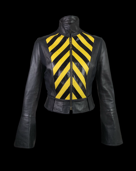 Roberto Cavalli Fall 2000 Leather Jacket