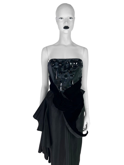 Christian Lacroix Fall 1999 Embellished Draped Gown