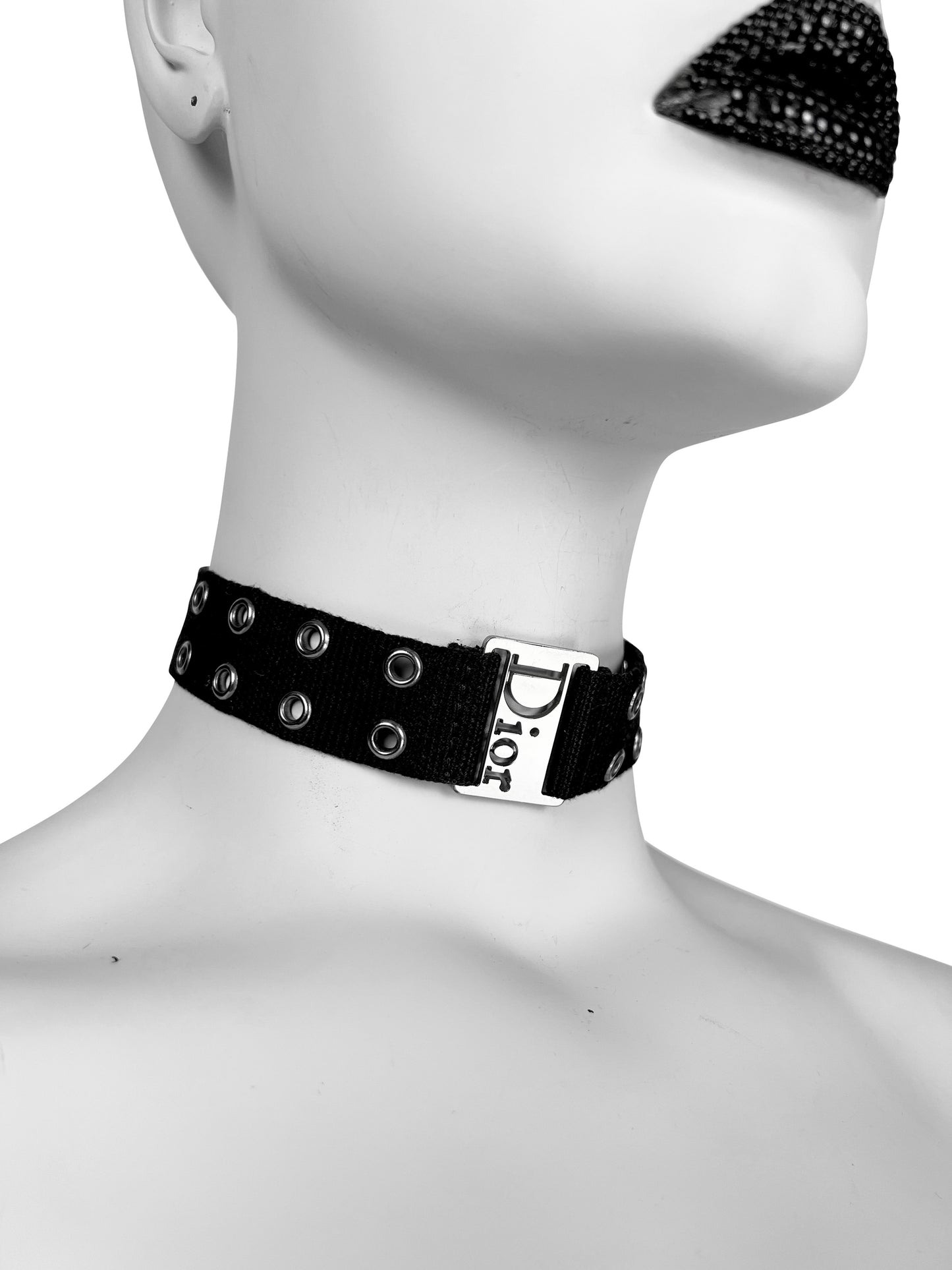 Dior Spring 2002 Street Chic Canvas Choker + Bracelets Jewelry Set