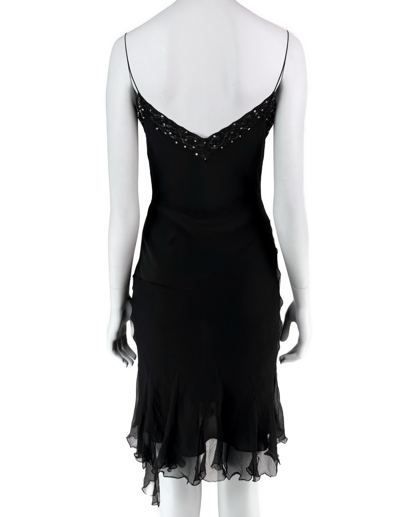 John Galliano Spring 2004 Silk Chiffon Bias-Cut Mini Dress
