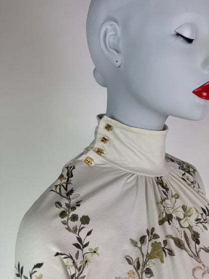 Roberto Cavalli Spring 2006 Floral Shimmer Capri Set