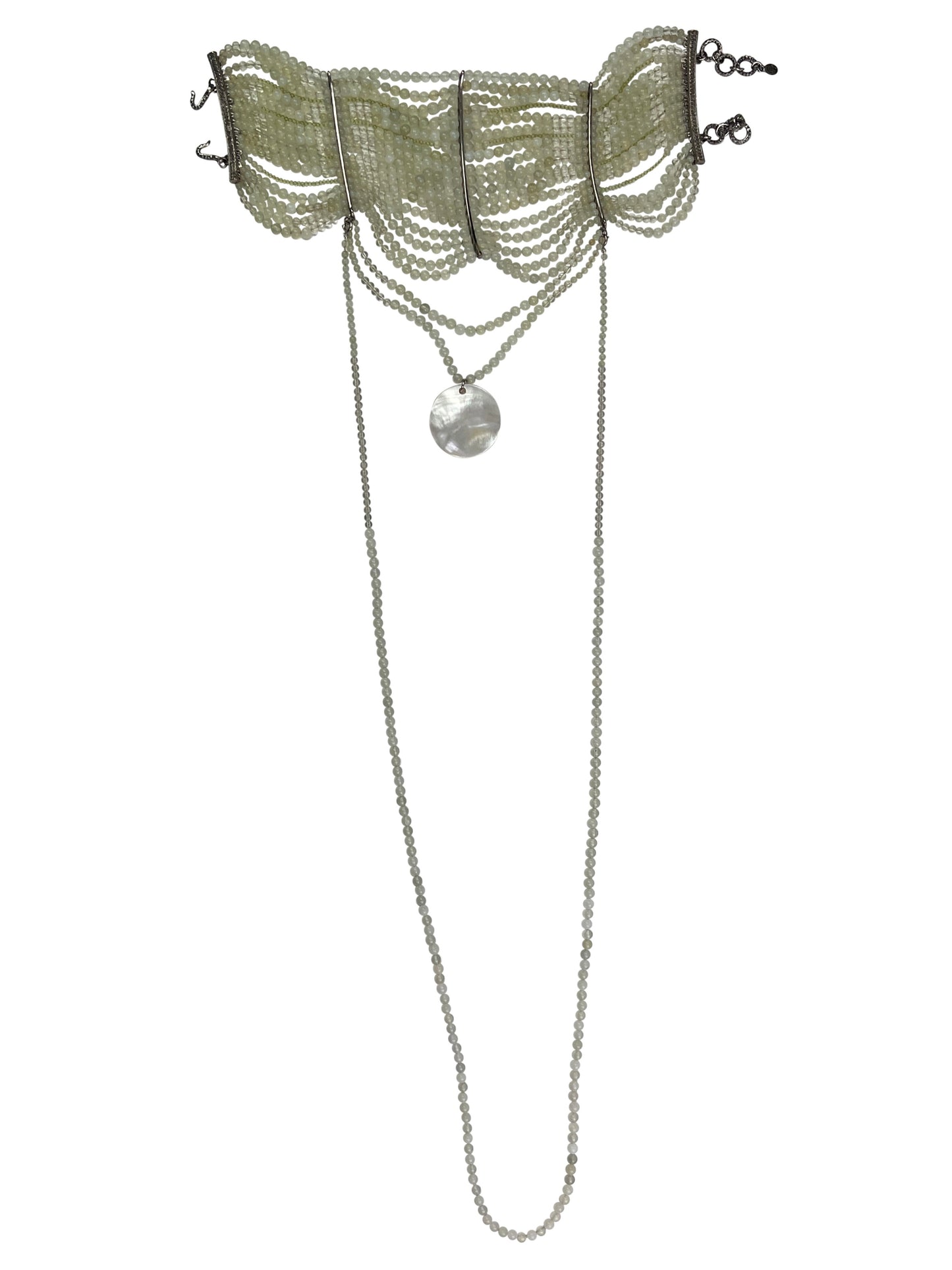 Dior Fall 1999 Maasai Natural Jade Choker Necklace