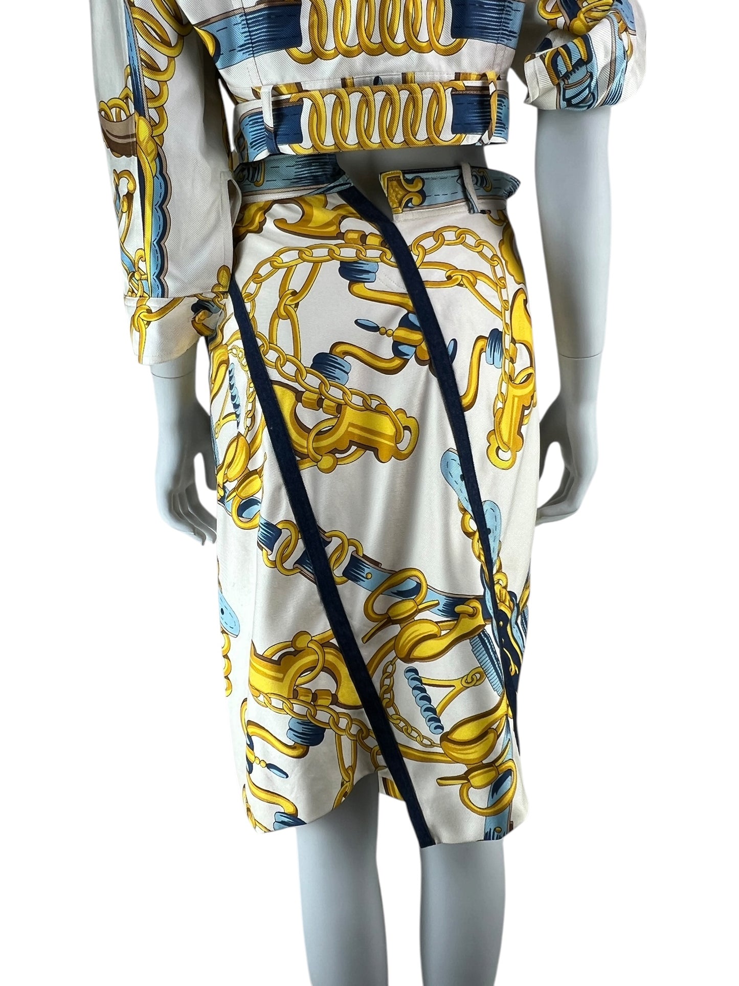 Dior by John Galliano Spring 2000 Equestrian Print Silk Ensemble