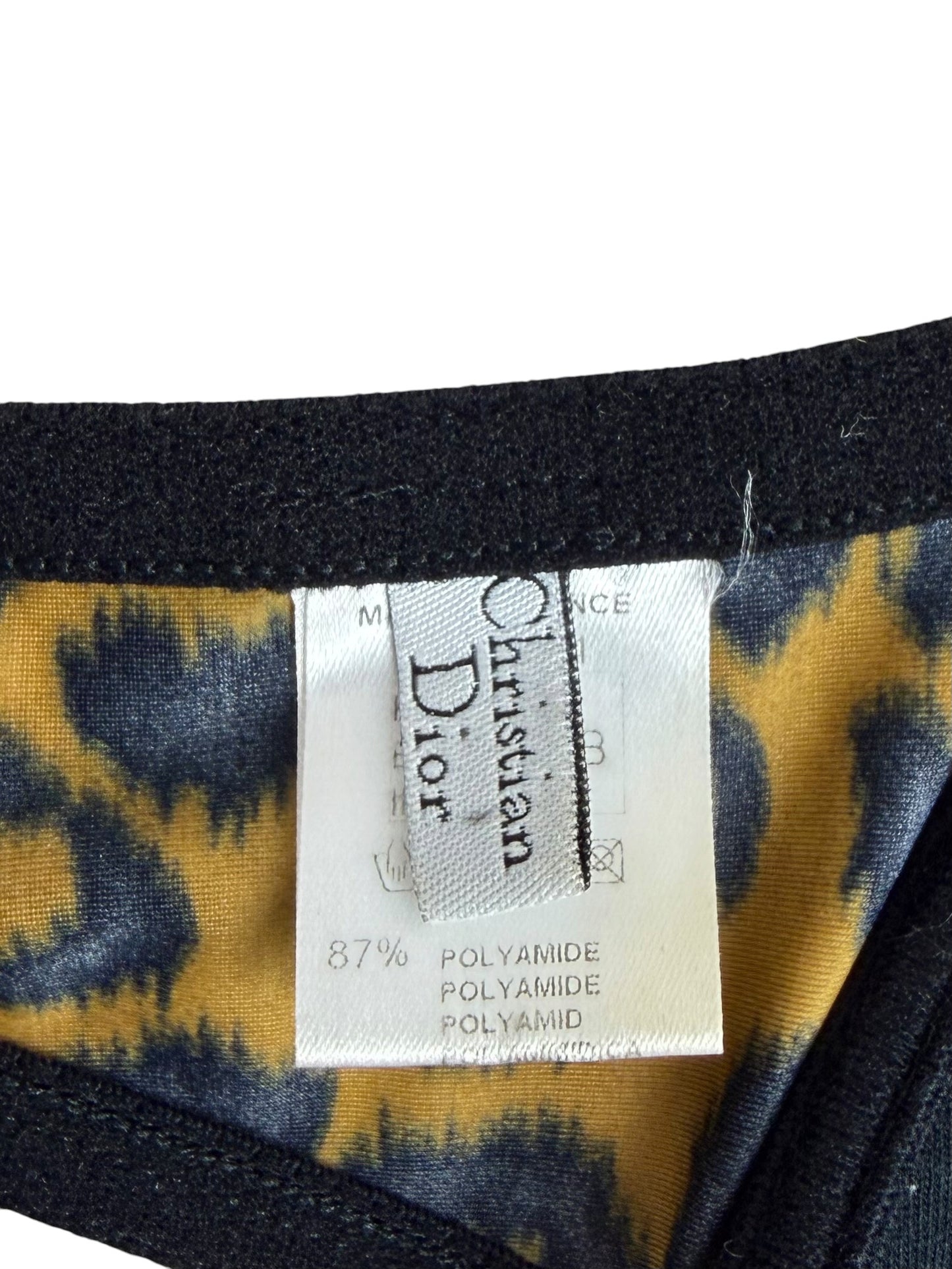 Dior by John Galliano Fall 2000 CD Logo Leopard Runway Bra