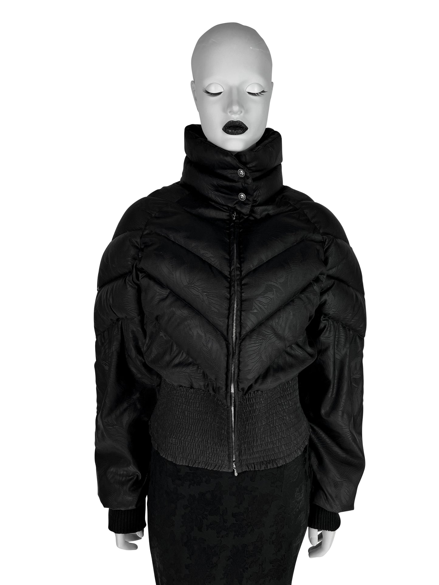 Dior by John Galliano Fall 1998 Black Down Feather Puffer Jacket