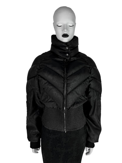 Dior by John Galliano Fall 1998 Black Down Feather Puffer Jacket