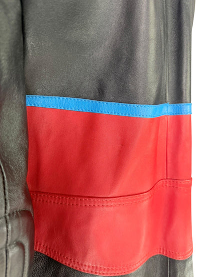 Rare Runway Dolce & Gabbana Spring 2001 Leather Moto Coat