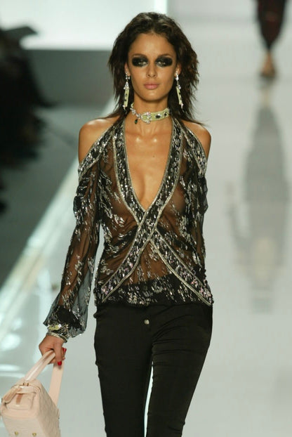 Dior by John Galliano Spring 2005 RTW Runway Velvet Choker