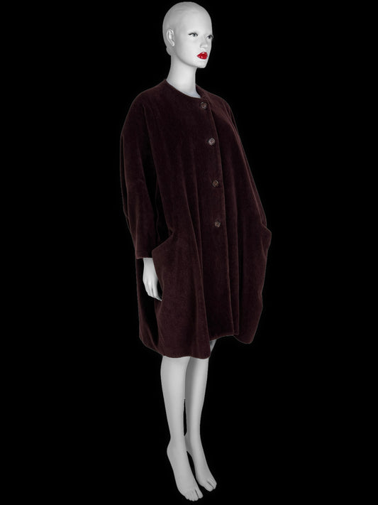 Dolce & Gabbana Fall 1990 Plush Oversized Wool Coat