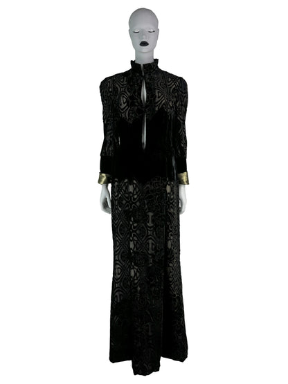 Roberto Cavalli Fall 2006 Velvet Coat / Dress
with Silk Lining