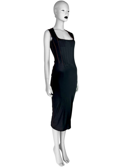Jean-Paul Gaultier Fall 1995 Corseted Jersey Dress