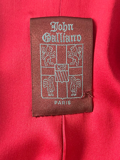 John Galliano Spring 1998 Gradient Jacquard Tulip-Hem Blazer