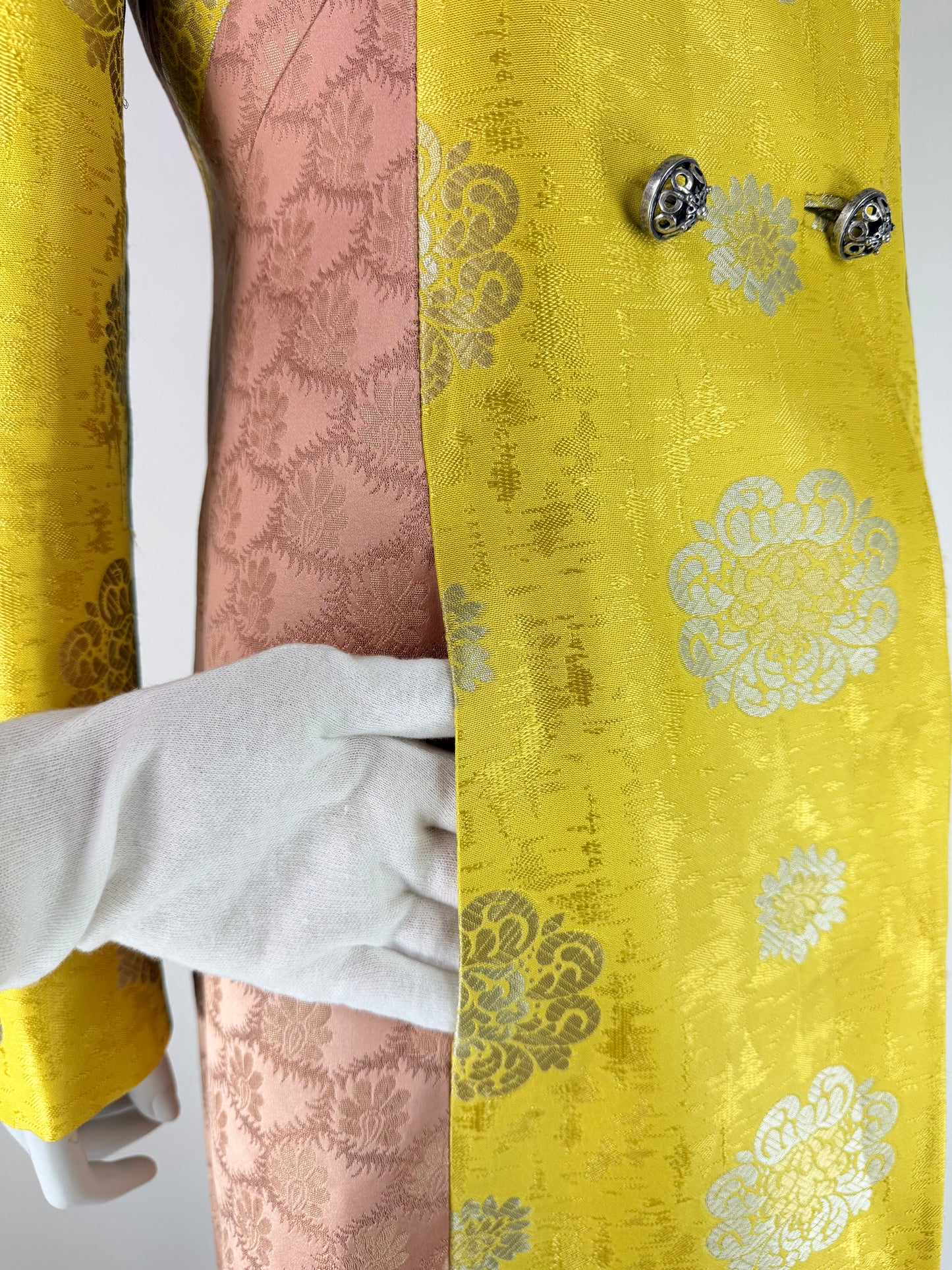 Versace Fall 2002 Patchwork Jacquard Coat
