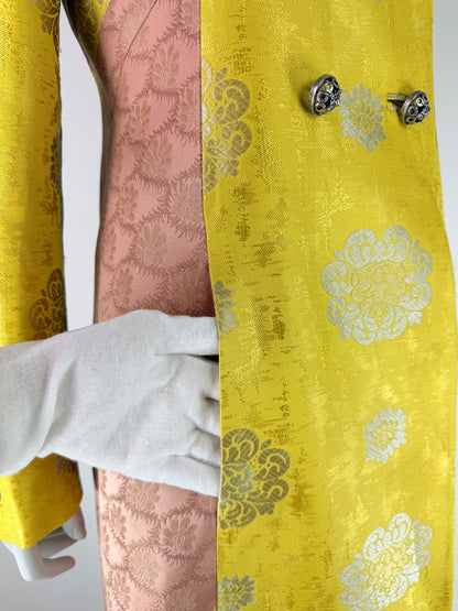 Versace Fall 2002 Patchwork Jacquard Coat