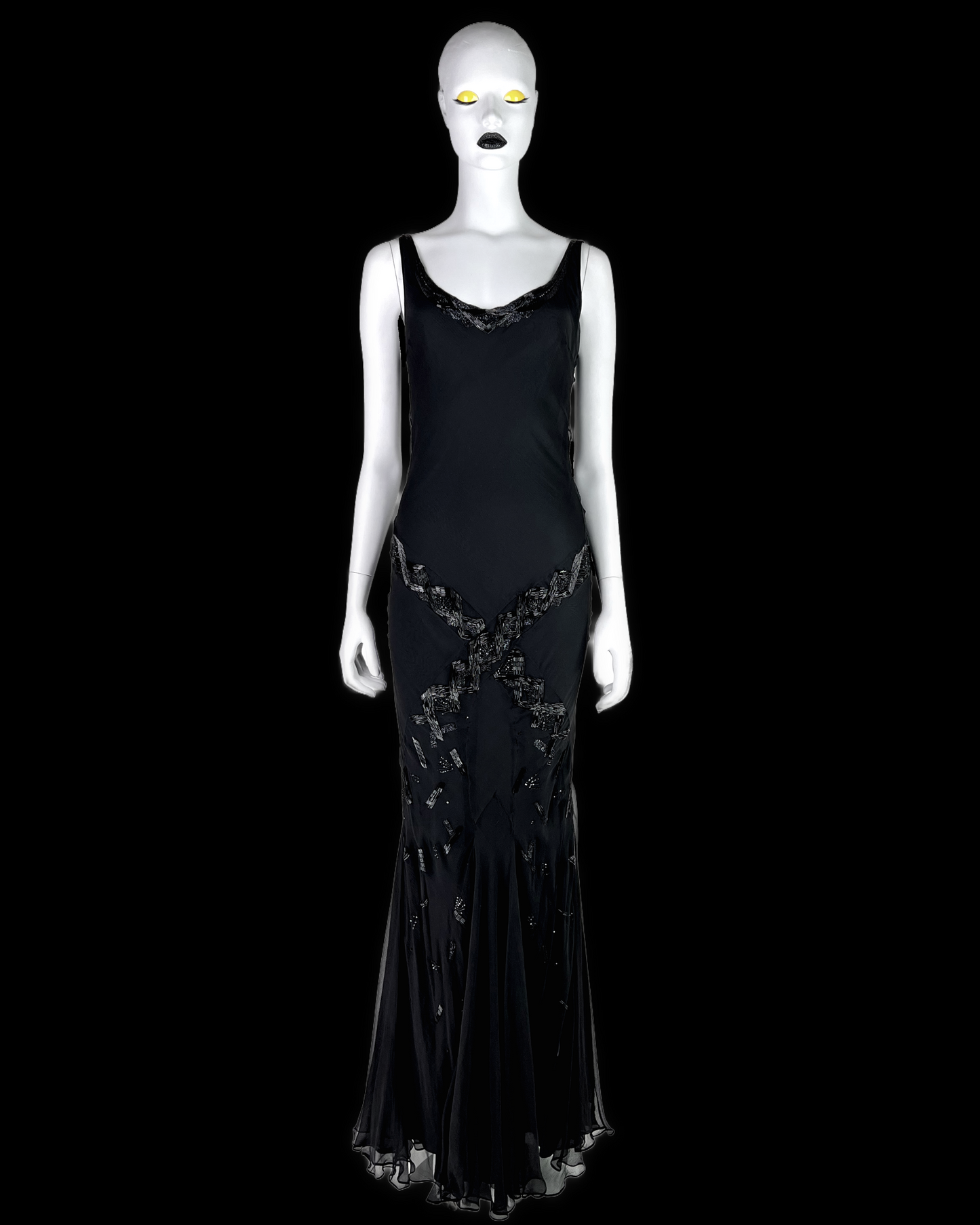 Dior by John Galliano Fall 2002 Bias Cut Beaded Gown