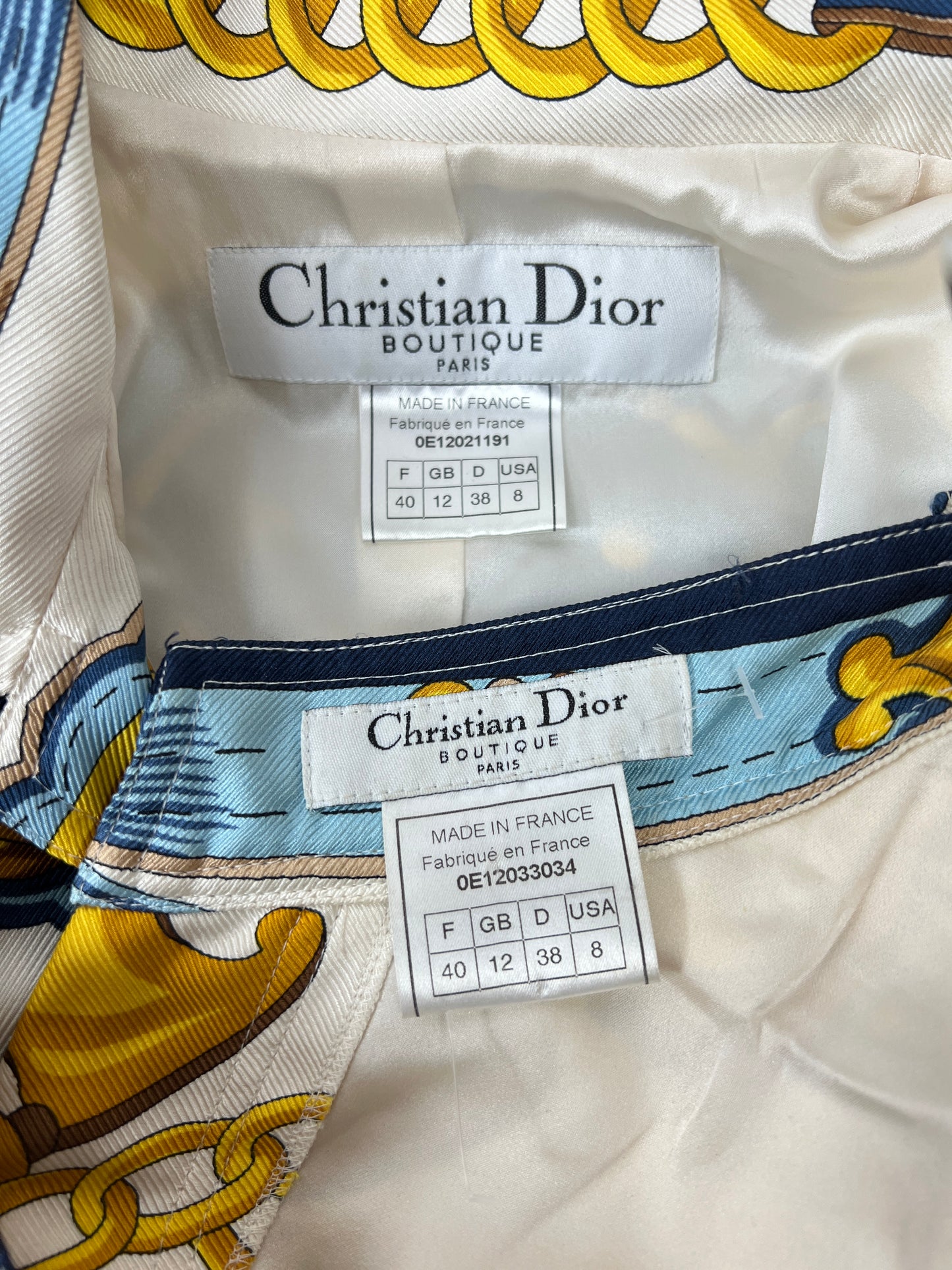 Dior by John Galliano Spring 2000 Equestrian Print Silk Ensemble