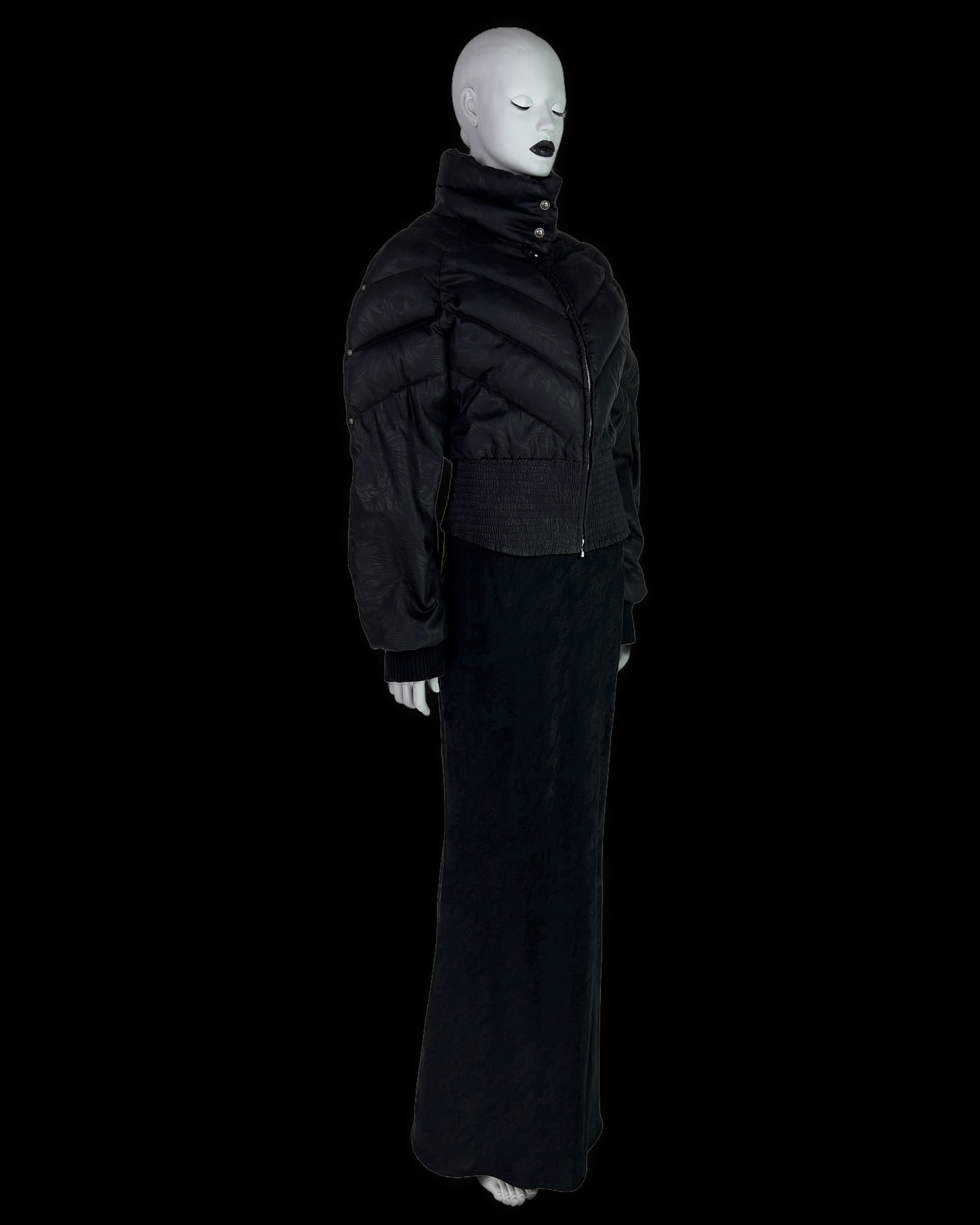 Dior by John Galliano Fall 1998 Black Down Feather Puffer Jacket