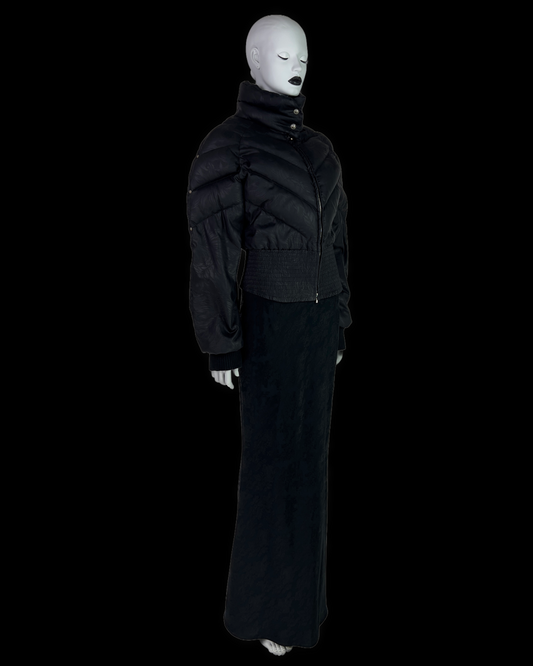 Dior by John Galliano Fall 1998 Black Down Feather Puffer Jacket