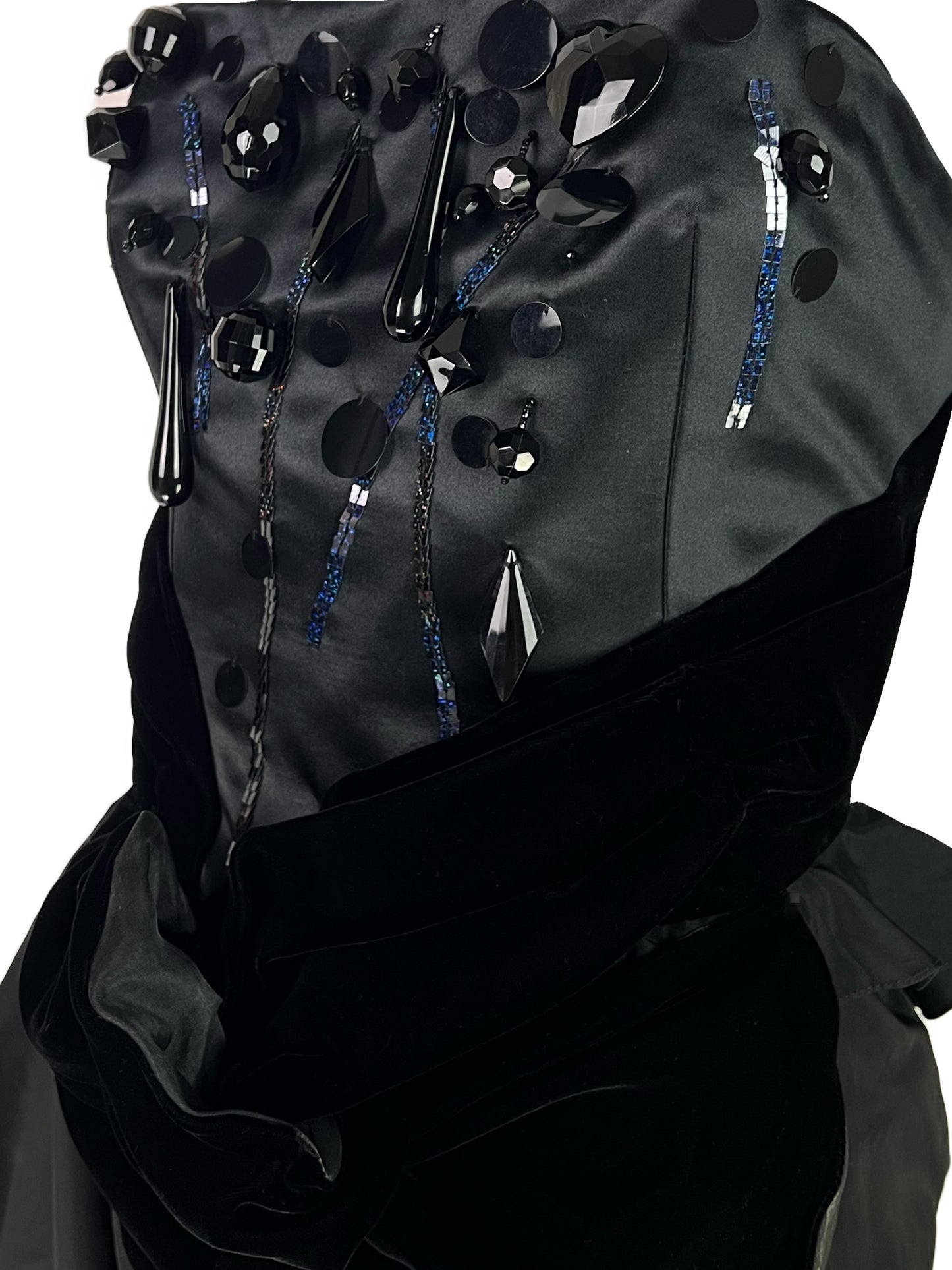 Christian Lacroix Fall 1999 Embellished Draped Gown