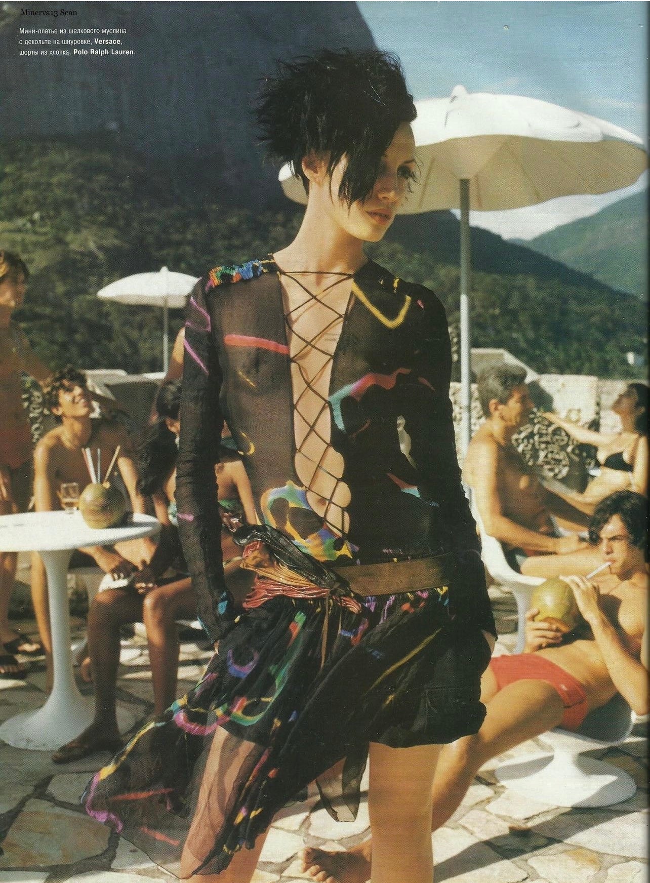 Highly Documented Versace Spring 2002 RTW Silk Cut Out Dress