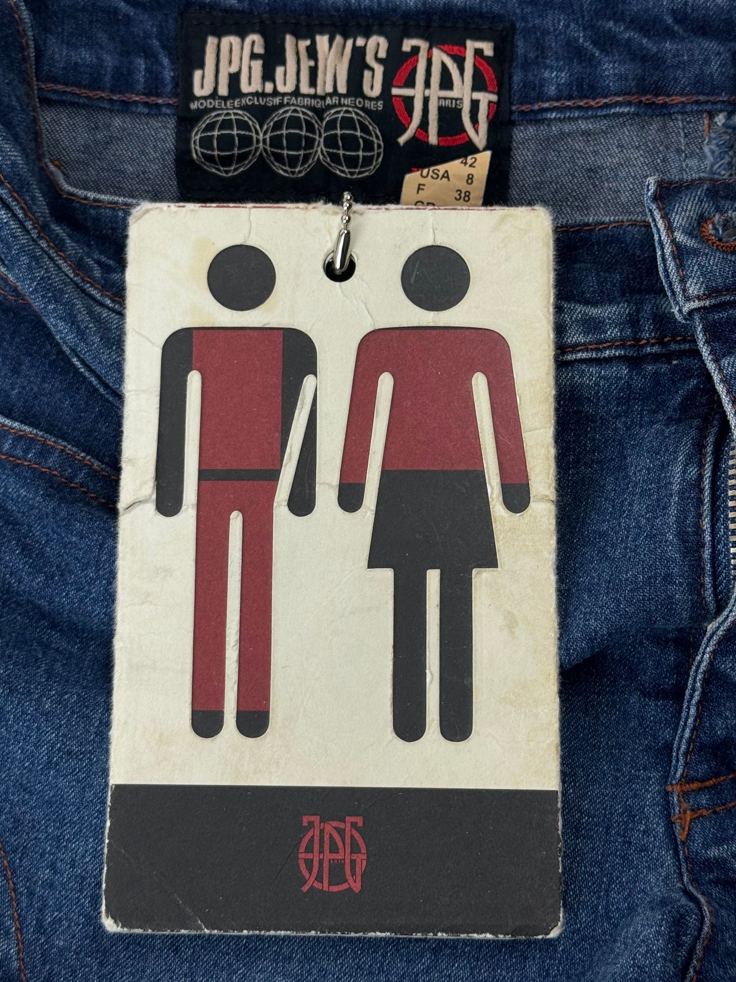 Rare 1990s Jean-Paul Gaultier JPG Jean’s Stockings Shorts-to-Jeans