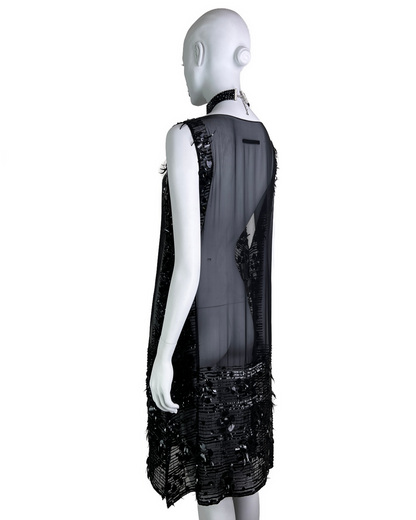 Jean-Paul Gaultier Fall 2004 Embellished Silk Chiffon Tunic Dress