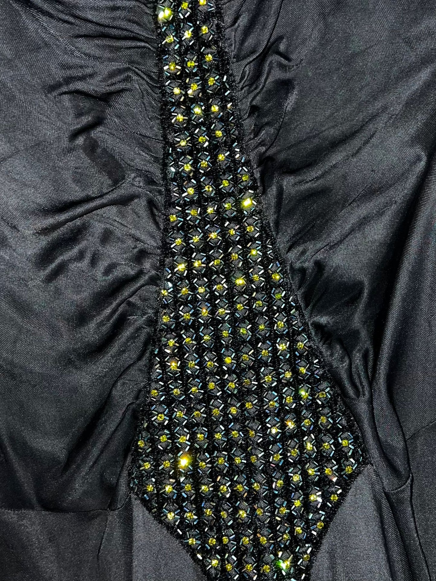 Roberto Cavalli Fall 2005 Draped Jersey Gown with Swarovski Crystal Panel