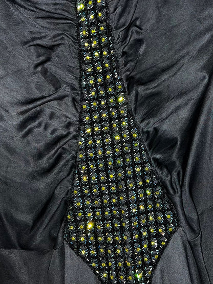 Roberto Cavalli Fall 2005 Draped Jersey Gown with Swarovski Crystal Panel