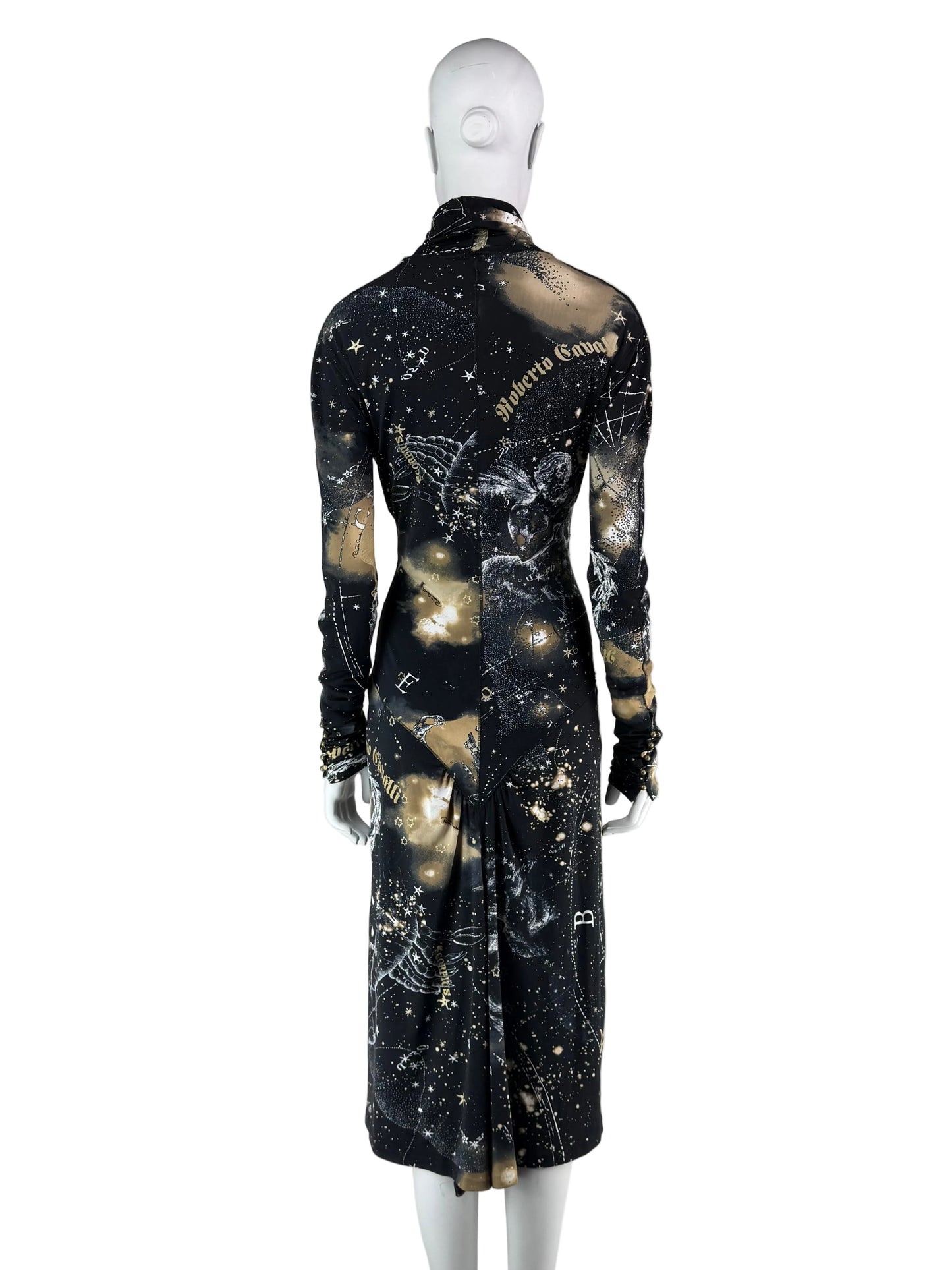 Roberto Cavalli Fall 2003 Constellation Print Dress